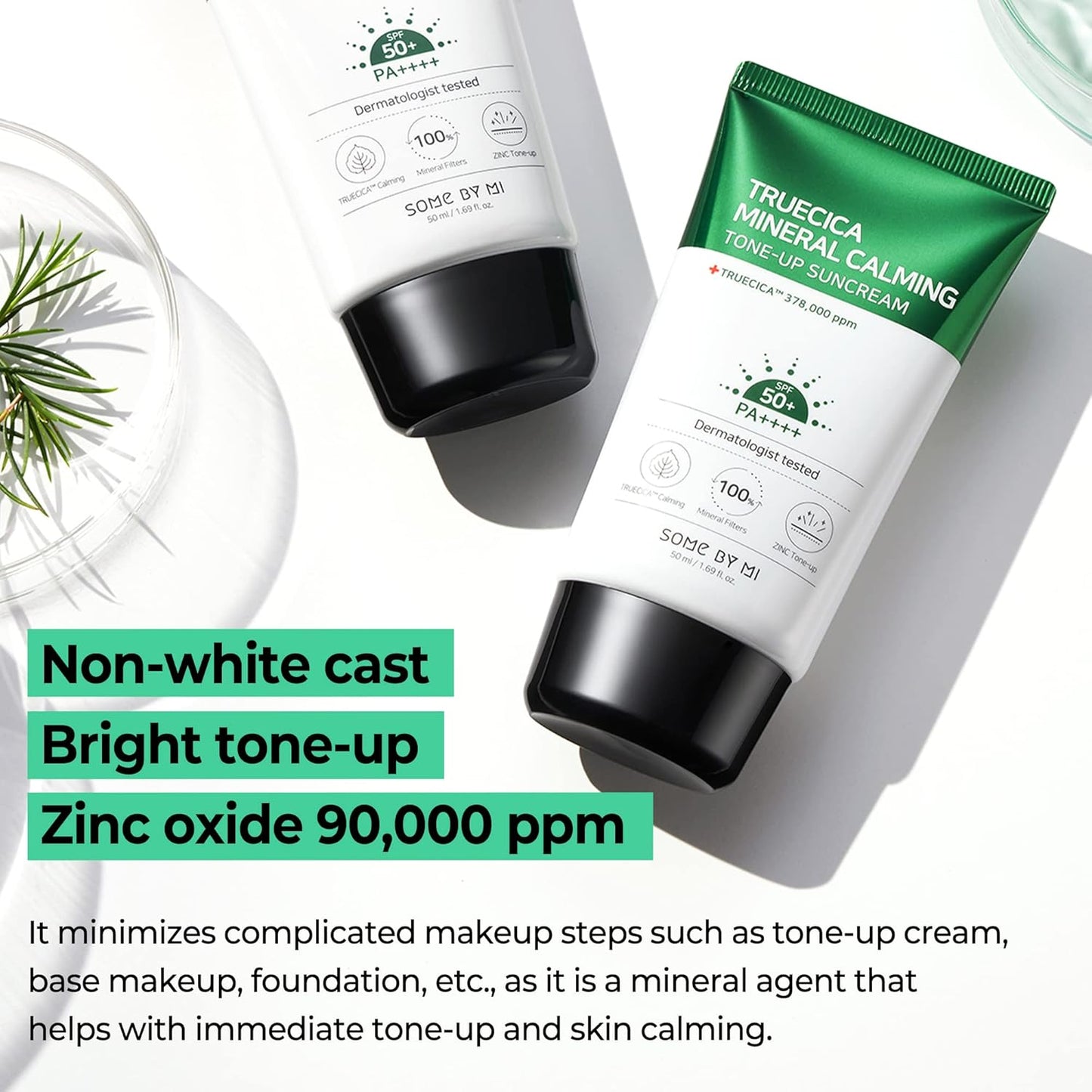 SOME BY MI Truecica Mineral Calming Tone-Up Suncream SPF50+, Pa++++